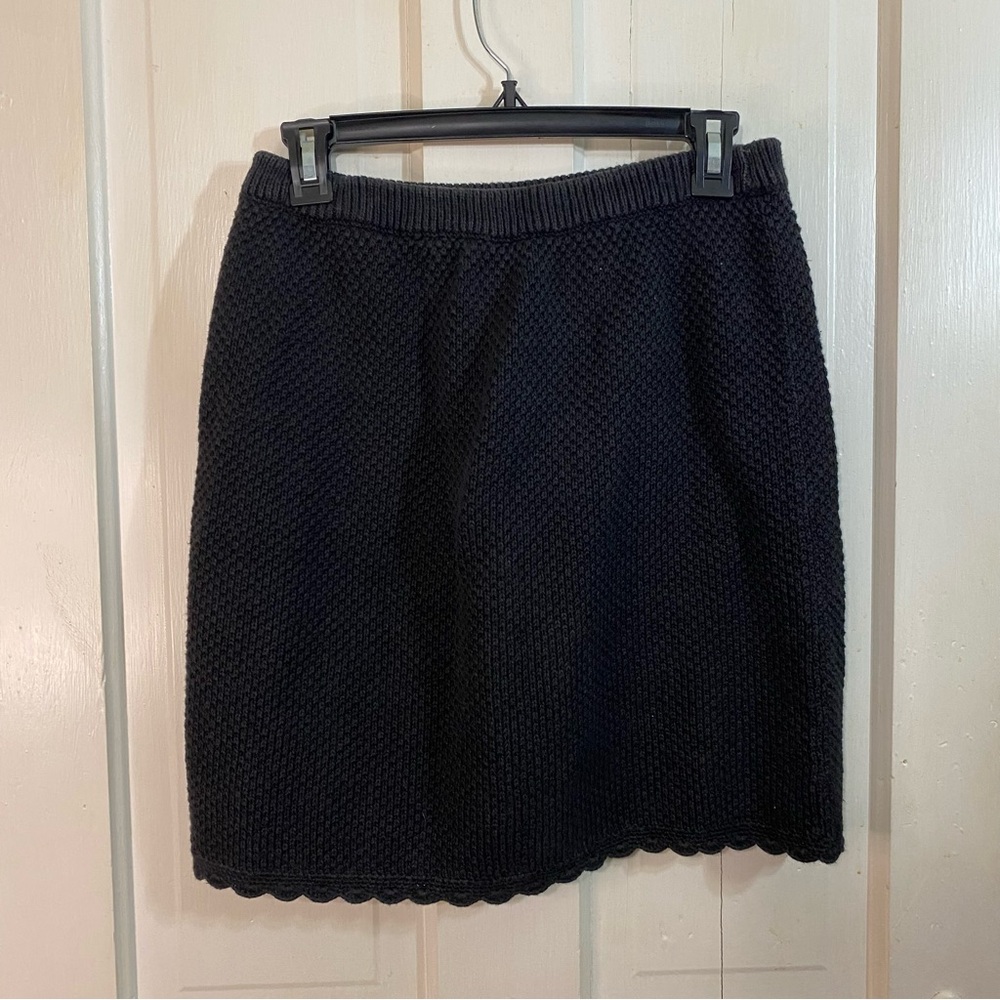 MARGULES | Margules Black Knit Elastic Waist Vintage Skirt